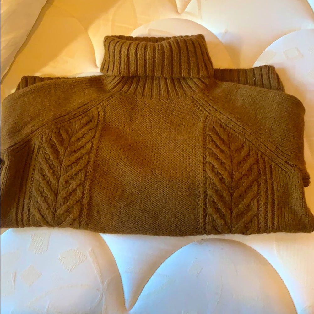 70s brown turtle neck